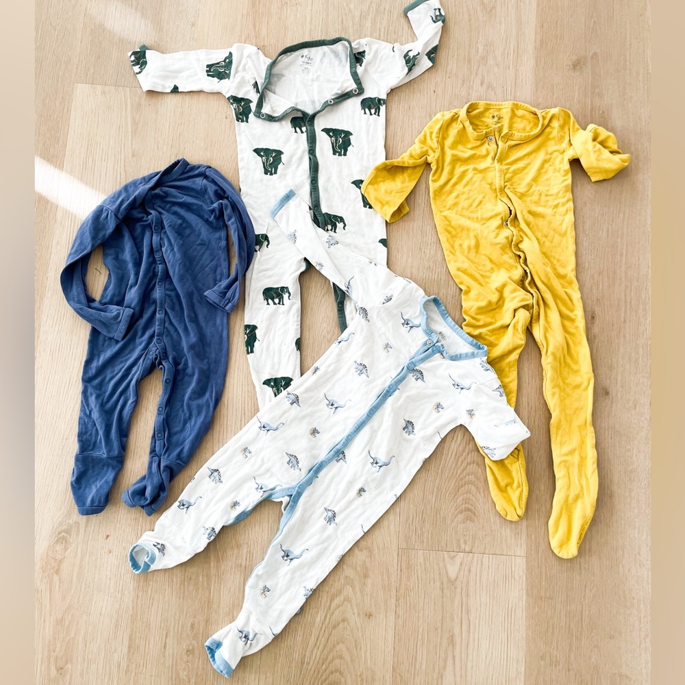 Kyte Baby 18-24 months onesies Elephants Blue Yellow